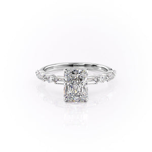 The Patricia Set With A 2.5 Carat Radiant Lab Diamond
