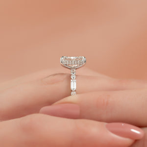 The Patricia Set With A 3 Carat Radiant Lab Diamond
