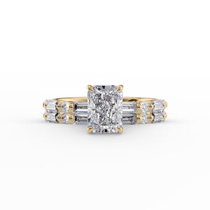 The Patricia Set With A 1 Carat Radiant Lab Diamond