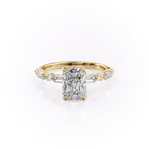 The Patricia Set With A 1 Carat Radiant Lab Diamond
