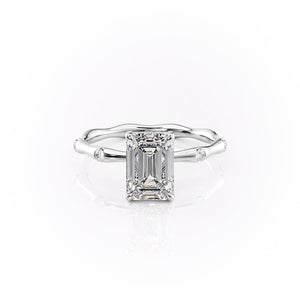 The Samantha Set With A 1.5 Carat Emerald Lab Diamond