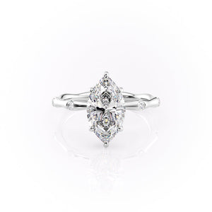 The Samantha Set With A 1 Carat Marquise Moissanite