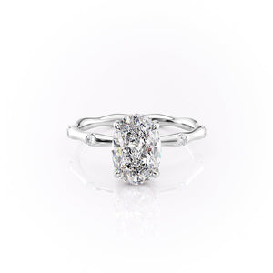 The Samantha Set With A 2 Carat Oval Lab Diamond