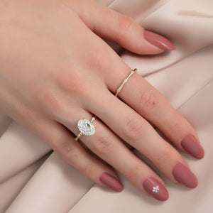 The Samantha Set With A 2 Carat Oval Lab Diamond