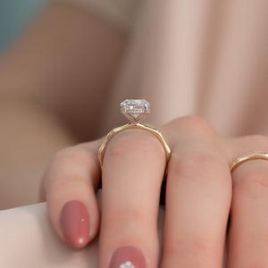The Samantha Set With A 2 Carat Oval Lab Diamond