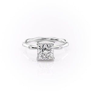 The Samantha Set With A 5 Carat Princess Moissanite