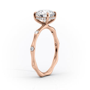 The Samantha Set With A 2.5 Carat Radiant Lab Diamond