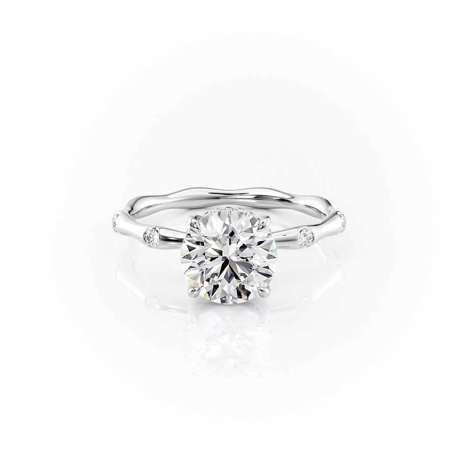 The Samantha Set With A 1 Carat Round Lab Diamond