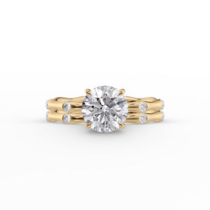 The Samantha Set With A 1.5 Carat Round Lab Diamond