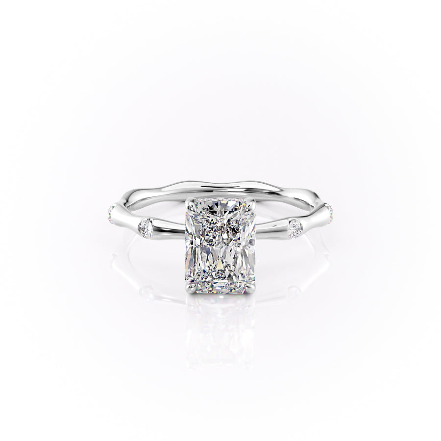 The Samantha Set With A 1 Carat Radiant Moissanite