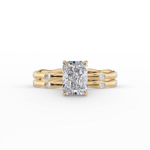 The Samantha Set With A 1.5 Carat Radiant Lab Diamond
