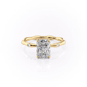 The Samantha Set With A 3 Carat Radiant Moissanite