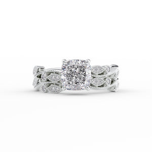 The Robin Set With A 4.5 Carat Cushion Moissanite