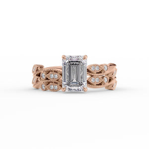 The Robin Set With A 1.5 Carat Emerald Lab Diamond