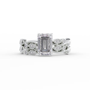 The Robin Set With A 4 Carat Emerald Moissanite
