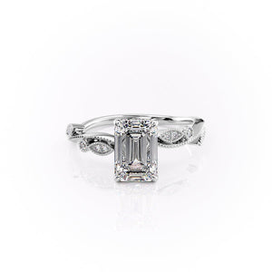 The Robin Set With A 4.5 Carat Emerald Moissanite
