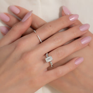 The Robin Set With A 1.5 Carat Emerald Lab Diamond