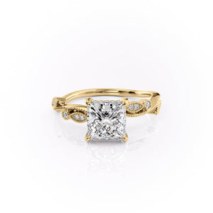 The Robin Set With A 1.5 Carat Princess Lab Diamond