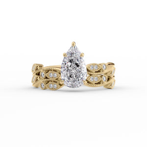 The Robin Set With A Pear Moissanite