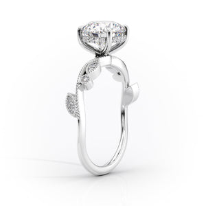 The Robin Set With A 2.5 Carat Pear Lab Diamond
