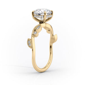 The Robin Set With A 3 Carat Pear Lab Diamond