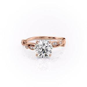 The Robin Set With A 3 Carat Round Lab Diamond