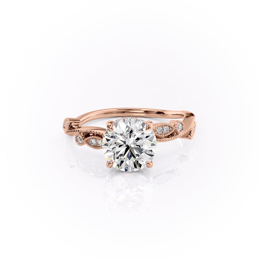 The Robin Set With A 1 Carat Round Moissanite