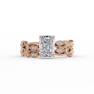 The Robin Set With A 2.5 Carat Radiant Moissanite
