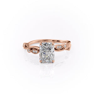 The Robin Set With A 2.5 Carat Radiant Moissanite