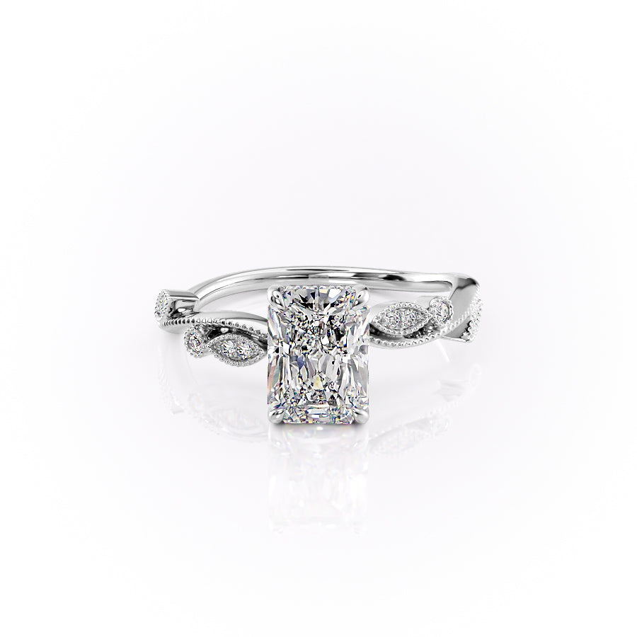 The Robin Set With A 3 Carat Radiant Lab Diamond