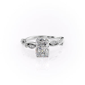 The Robin Set With A 1.5 Carat Radiant Moissanite