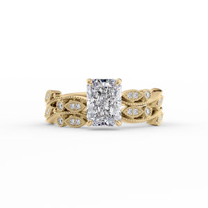 The Robin Set With A 1.5 Carat Radiant Lab Diamond