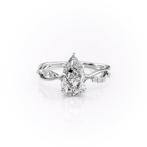 The Daisy Set With A 3.5 Carat Pear Moissanite