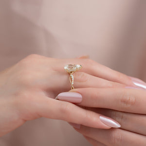 The Daisy Set With A 4.5 Carat Pear Moissanite