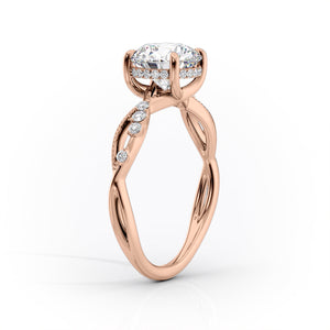 The Daisy Set With A 2 Carat Radiant Moissanite