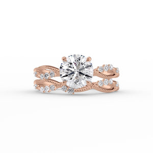 The Daisy Set With A 3.5 Carat Round Moissanite