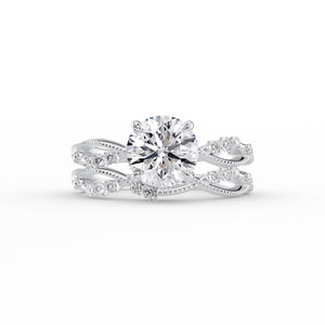 The Daisy Set With A 1.5 Carat Round Lab Diamond
