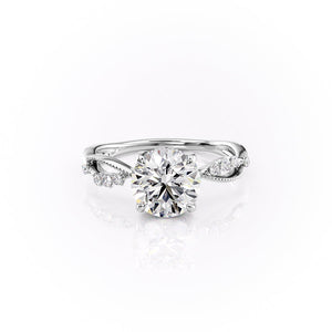 The Daisy Set With A 1.5 Carat Round Moissanite