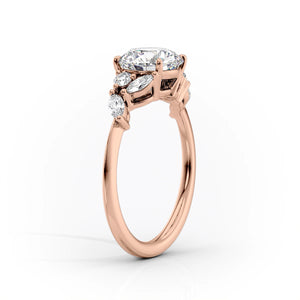The Melissa Set With A 3 Carat Oval Moissanite