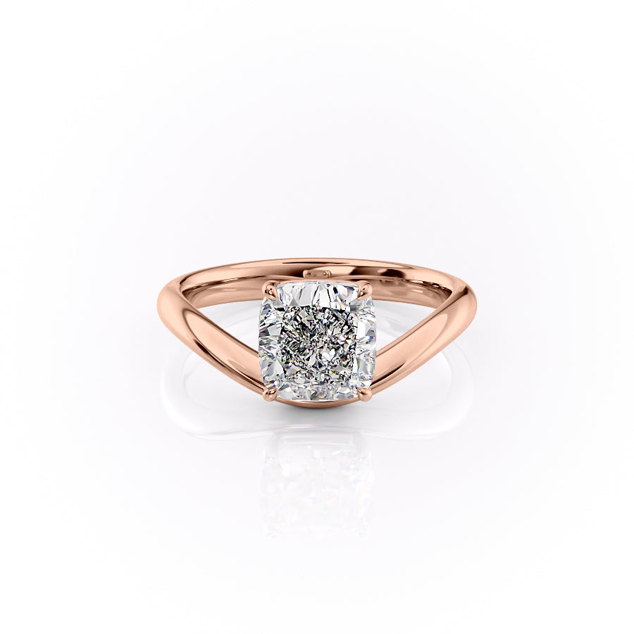 The Berta Set With A 2.5 Carat Cushion Lab Diamond