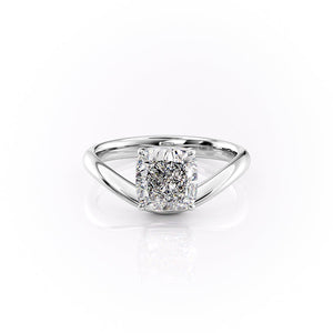 The Berta Set With A 1 Carat Cushion Moissanite