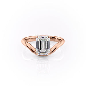The Berta Set With A 2 Carat Emerald Moissanite