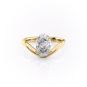 The Berta Set With A 3 Carat Oval Lab Diamond