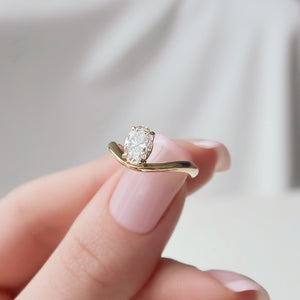 The Berta Set With A 1.5 Carat Oval Lab Diamond