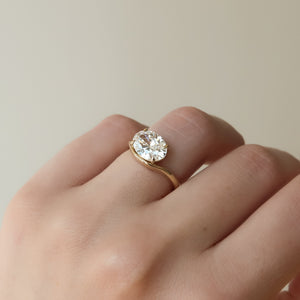 The Berta Set With A 1.5 Carat Oval Lab Diamond