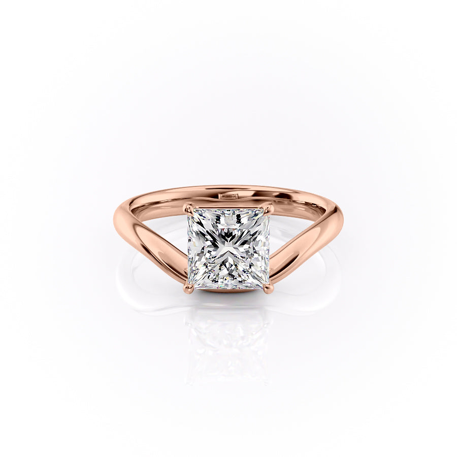 The Berta Set With A 1 Carat Princess Moissanite