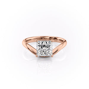 The Berta Set With A 3 Carat Princess Lab Diamond