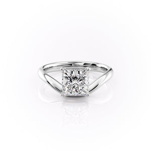 The Berta Set With A 3 Carat Princess Moissanite