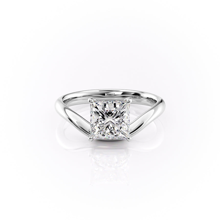 The Berta Set With A 3 Carat Princess Lab Diamond