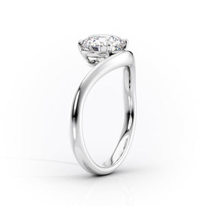 The Berta Set With A 3.5 Carat Pear Moissanite